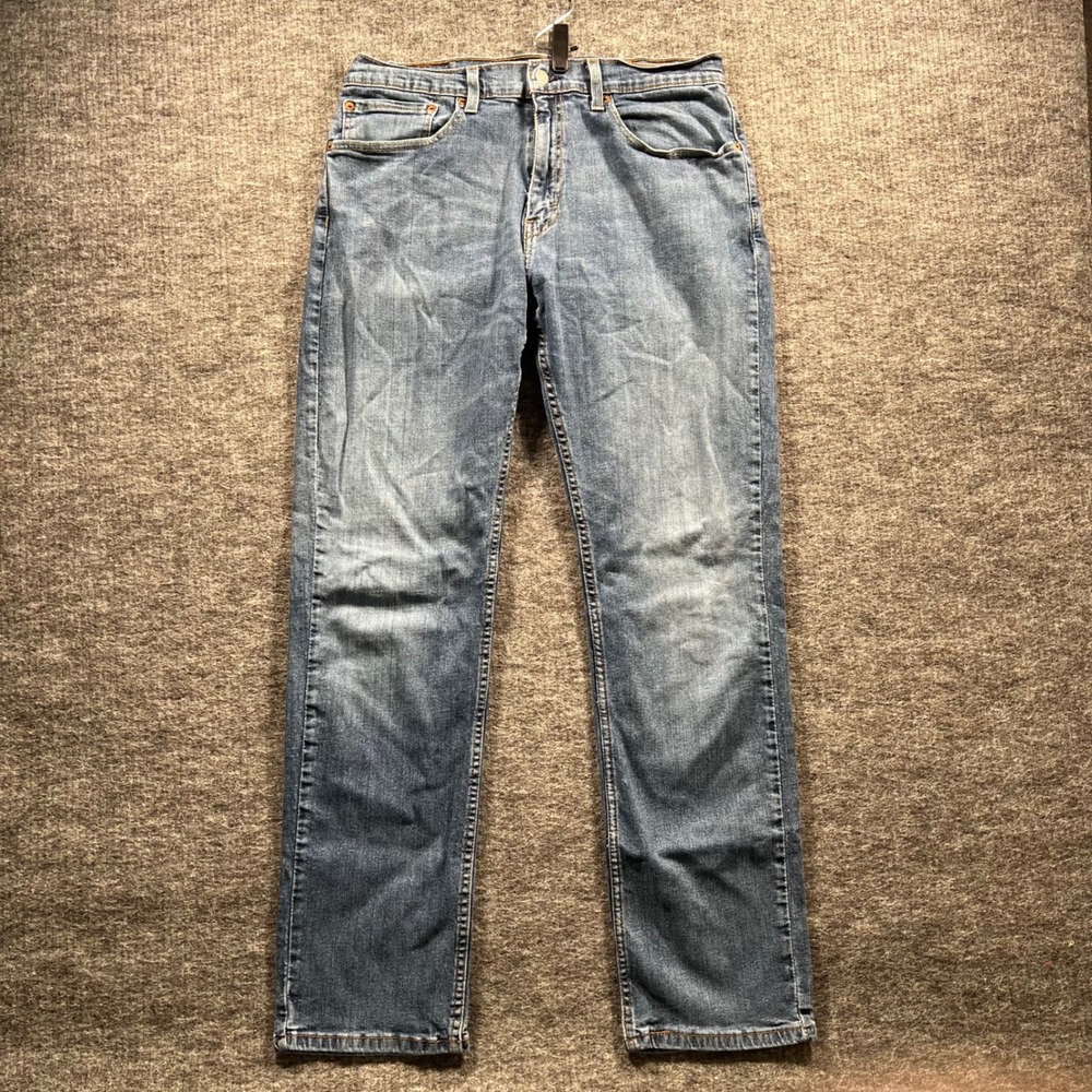 Levis Waterless Straight Leg Blue Jeans Mens 34x34